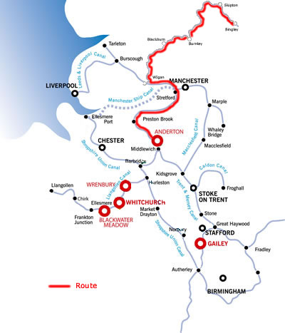 The Bingley And Return From Anderton.php cruising route map