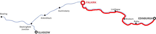 The Edinburgh And Return From Falkirk.php cruising route map The Edinburgh And Return From Falkirk.php cruising route map