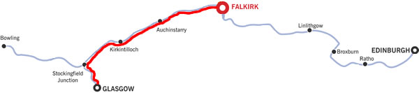 The Glasgow And Return From Falkirk.php cruising route map The Glasgow And Return From Falkirk.php cruising route map